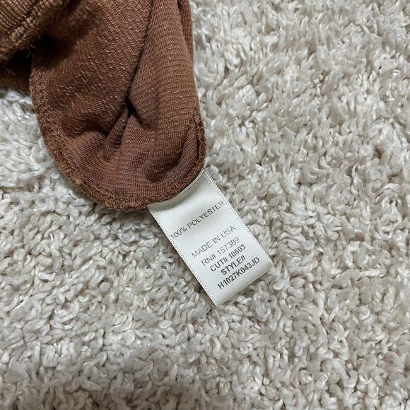 Altar'd State Medium Boho Copper Velvet Ribbed Flare High-Rise Pull On Pants - Picture 8 of 8